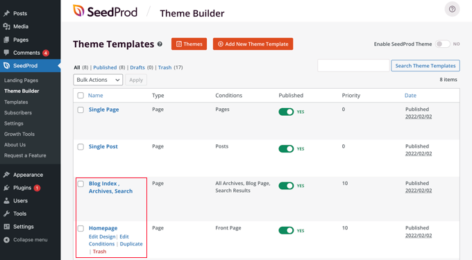 blogpagethemebuilderthemetemplates Templates Are Created For You