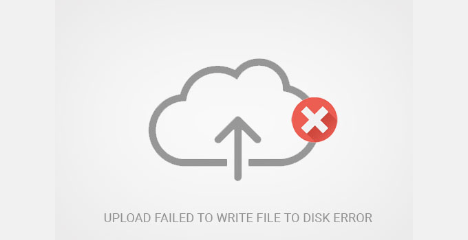 Failed to write file to disk
