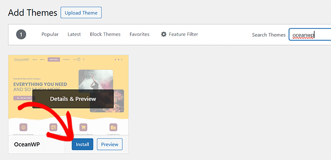 Install a new WordPress theme Install a new WordPress theme