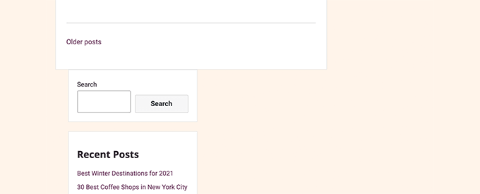 sidebar below content issue in WordPress