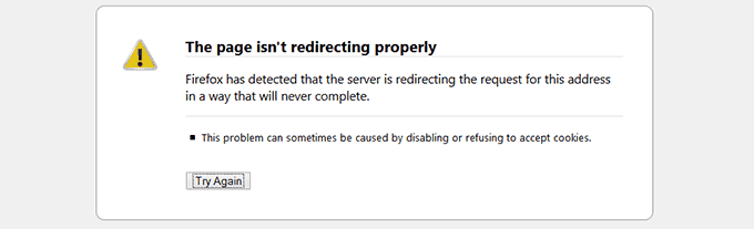 Too many redirects in WordPress