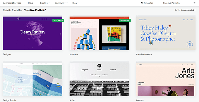 Wix Website Templates