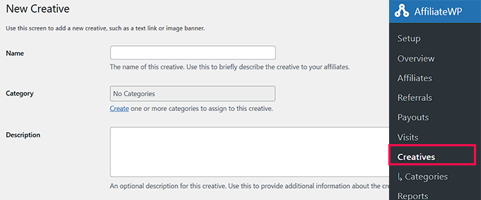 Add a creative Add a creative
