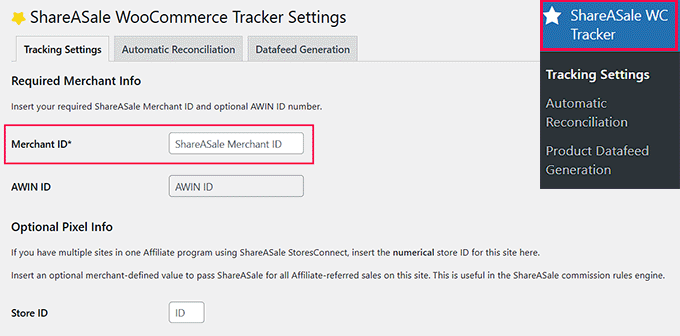 Linking the ShareASale WooCommerce Tracker plugin to your ShareASale account Linking the ShareASale WooCommerce Tracker plugin to your ShareASale account