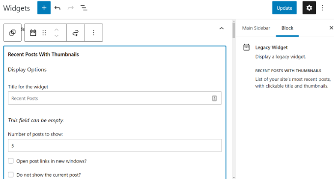 Customize recent posts with thumbnails Customize recent posts with thumbnails