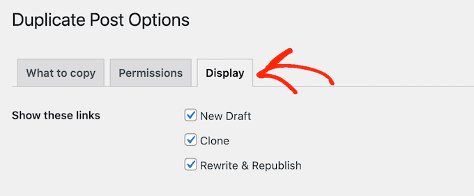 Configurarea pluginului de duplicare a paginilor și postărilor Configurarea pluginului de duplicare a paginilor și postărilor