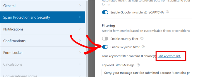 edit keyword list edit keyword list