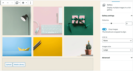 Adding a gallery in WordPress Adding a gallery in WordPress