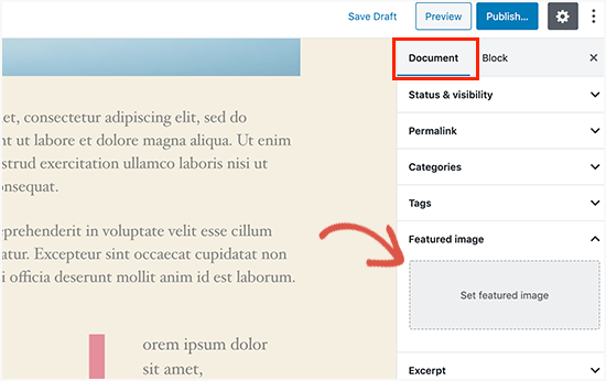 Setting a featured image for a WordPress post Setting a featured image for a WordPress post