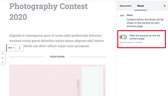 More tag in content editor More tag in content editor
