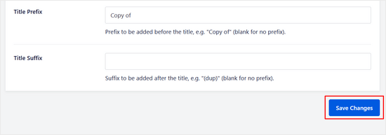 Adăugați prefix și sufix la titlul postărilor și paginilor duplicate Adăugați prefix și sufix la titlul postărilor și paginilor duplicate