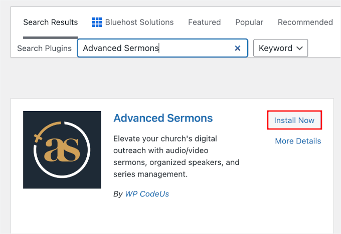 Installing Advanced Sermons