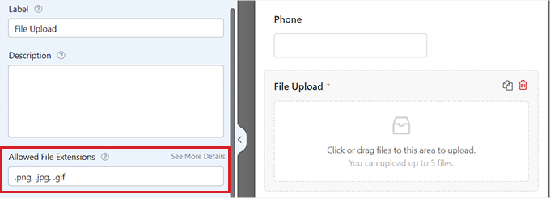 Tipo di estensione file