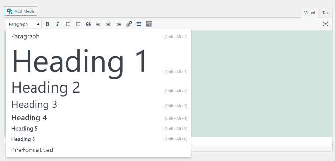 Choisir le titre dans l'éditeur classique