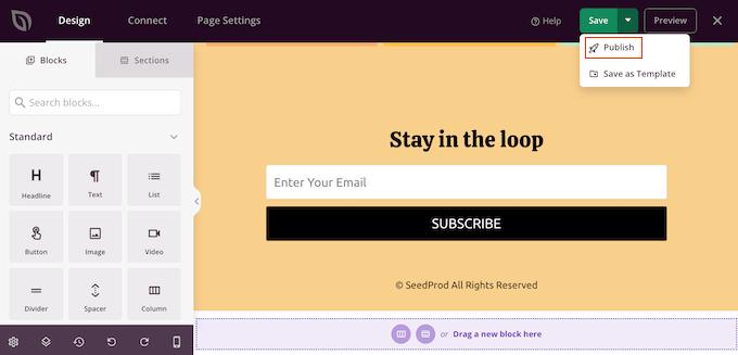 Publishing a page with custom text colors Publishing a page with custom text colors