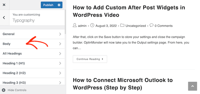Changing the body text color using the WordPress theme customizer Changing the body text color using the WordPress theme customizer