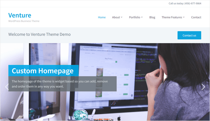 Venture WordPress theme