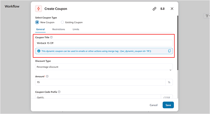 Configure automation recipe