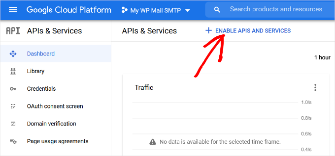 Enable APIs and services Enable APIs and services