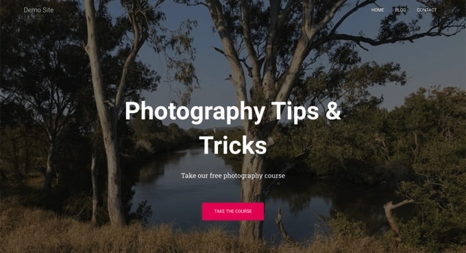 The finished homepage live on the website The Finished Homepage Live on the Website
