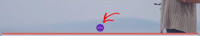This button lets you expand the Divi controls along the bottom of the screen Click the Icon With Three Dots to Show the Save Button