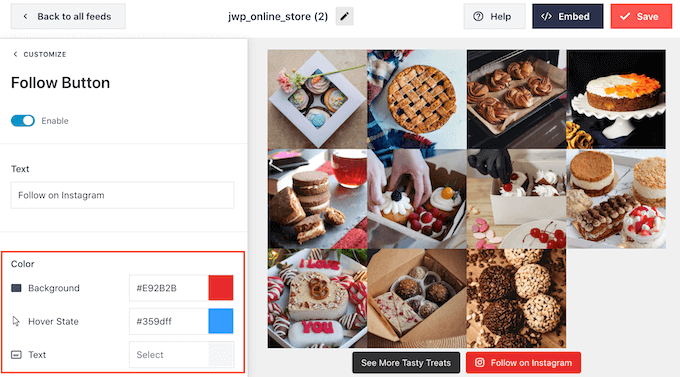 Personnaliser le bouton de suivi Instagram Personnaliser le bouton de suivi Instagram
