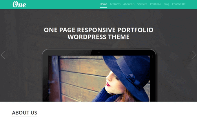 OnePager theme OnePager theme