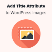 Comment ajouter facilement un attribut de titre aux images dans WordPress