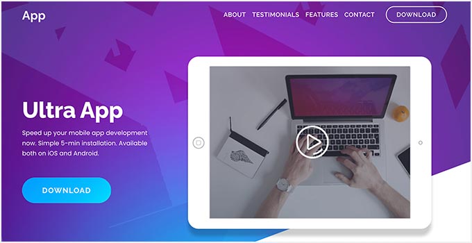 WordPress用Ultraアプリテーマ