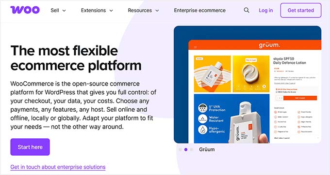 WooCommerce website