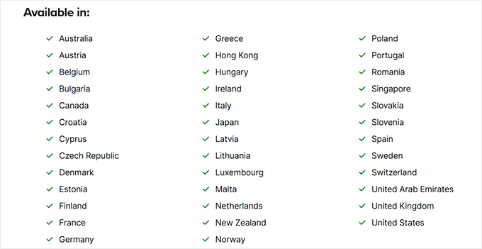 WooPayments global availability