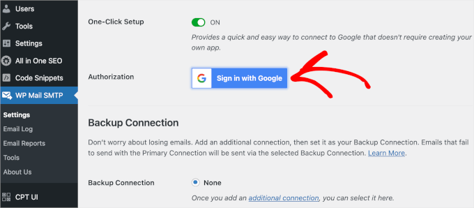 Sign in with Google button Sign in with Google button
