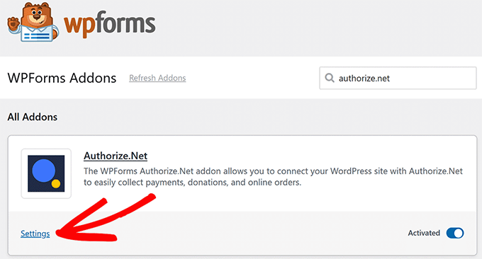 Authorize.net addon Authorize.net addon