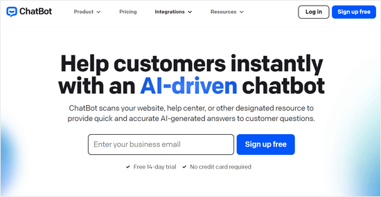 The ChatBot website ChatBot