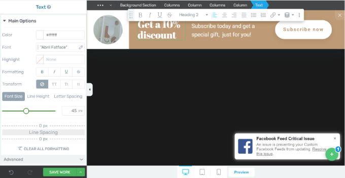 Personalizează designul barei tale de alertă