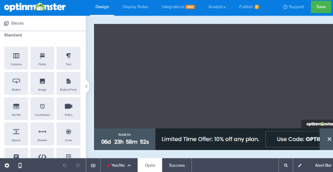 Personalizați bara de alertă