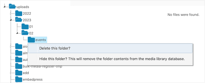 Usuwanie obrazów w panelu administracyjnym WordPress