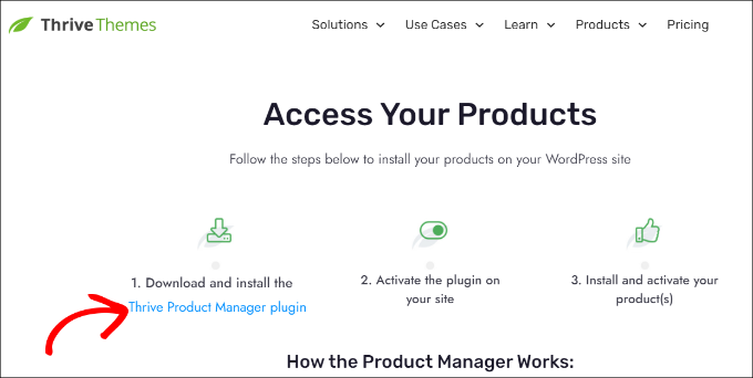 Descarcă plugin-ul Thrive Product Manager