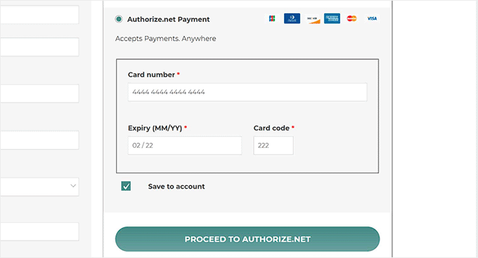 Pay with Authorize.net in WooCommerce Pay with Authorize.net in WooCommerce