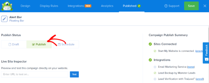 Publică campania cu bara de alertă