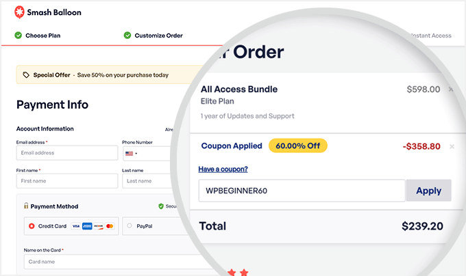 Smash Balloon coupon code