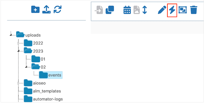 Synchronizacja zawartości folderu w WordPress