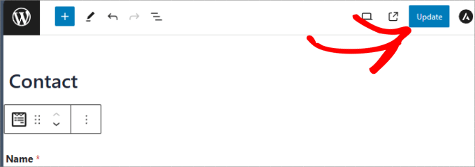 update button update button