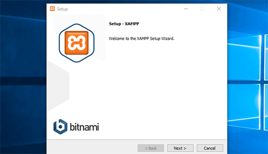 XAMPP set up wizard XAMPP set up wizard