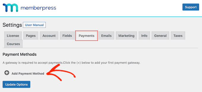 Set up payment gateway for MemberPress The MemberPress payment gateway settings