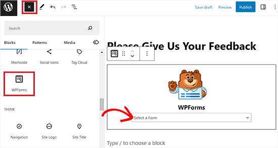 Anketi sayfaya ekleyin