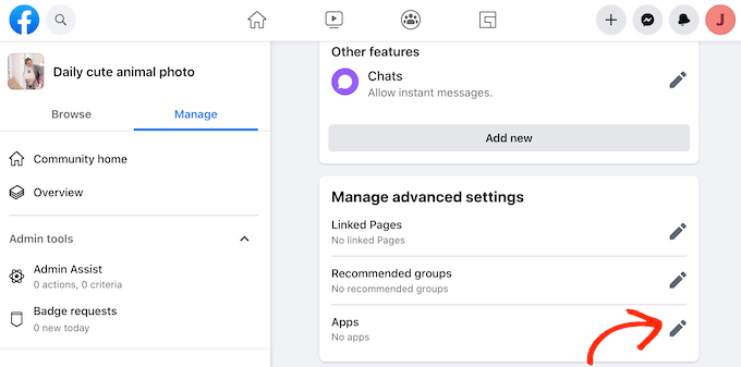 Smash BalloonアプリをFacebookグループに追加する