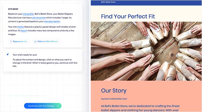 AI builder in Wix AI builder in Wix