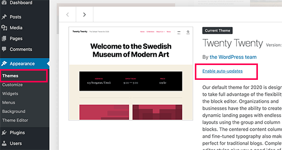 WordPress-Theme automatisch aktualisieren