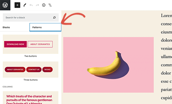 Blockmuster in WordPress 5.5